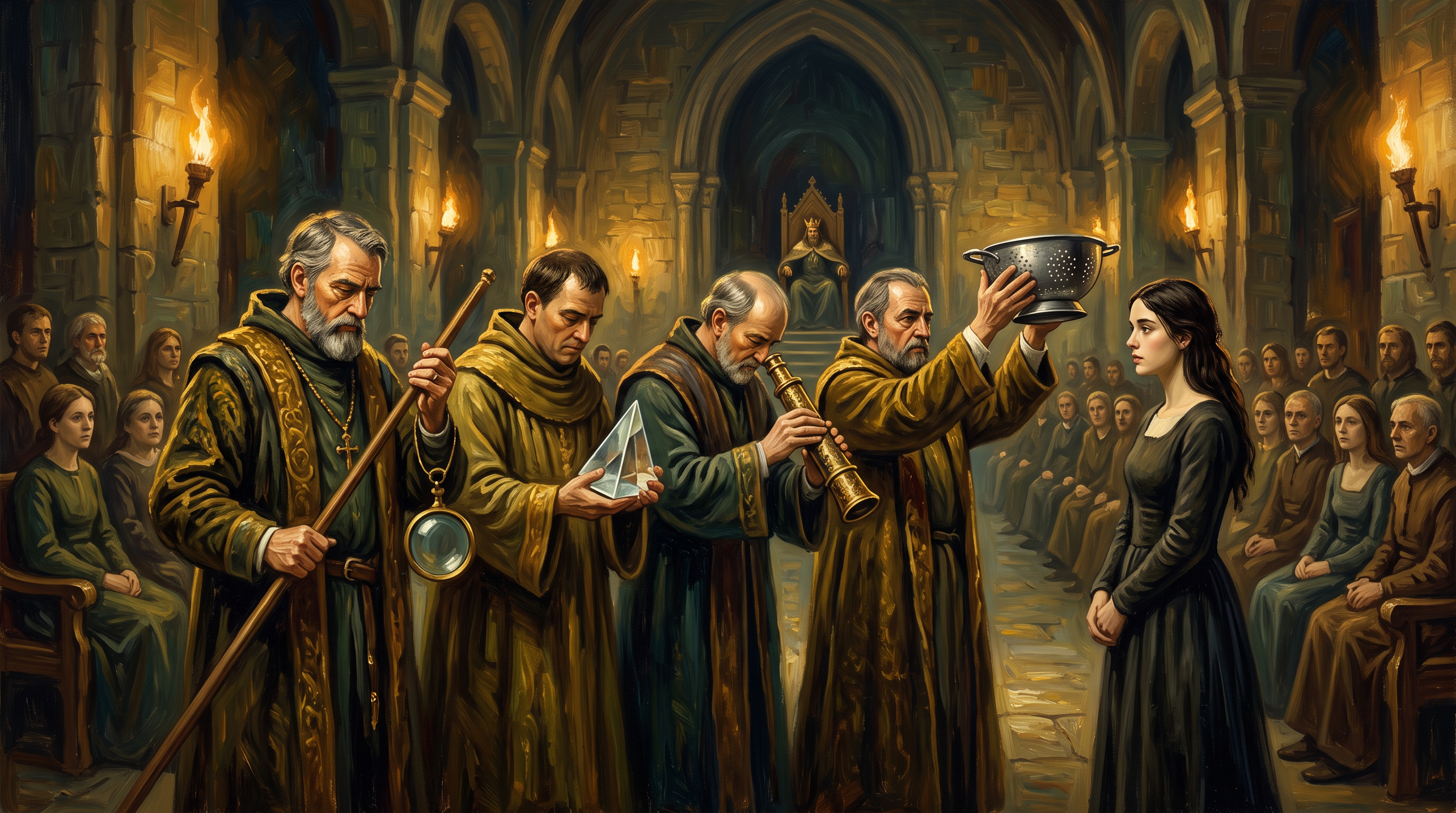 The Optic Council approaches with their instruments